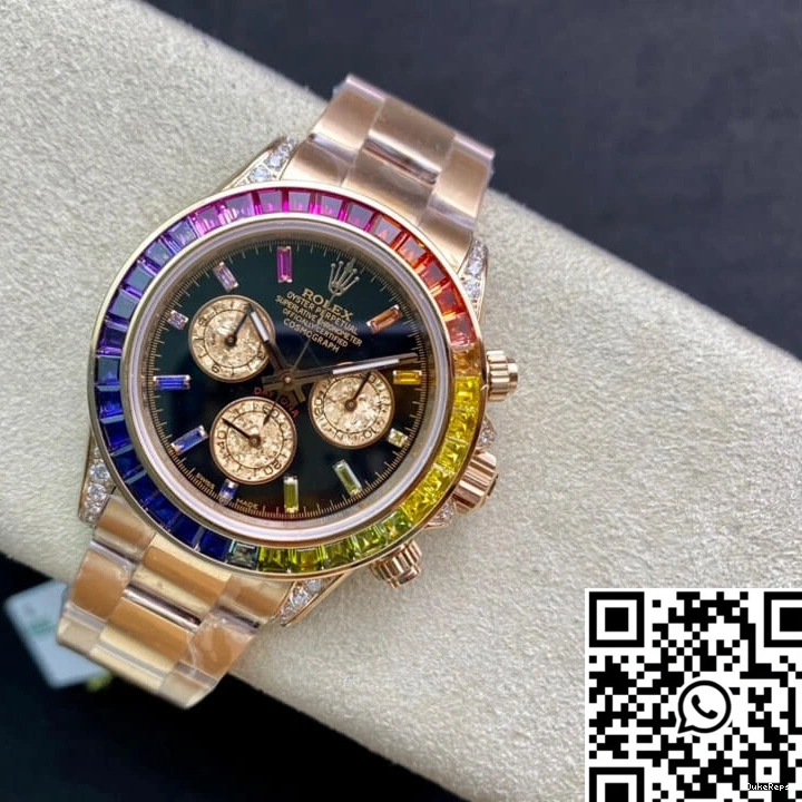 Rolex 116595 Gold TW RBOW Rose Factory Daytona 0704